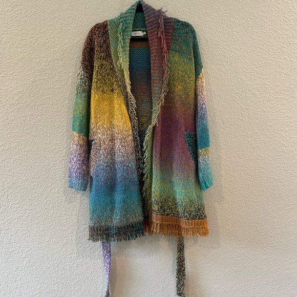 Anthropologie Greylin Natalie Fringe Cardigan - Picture 4 of 10